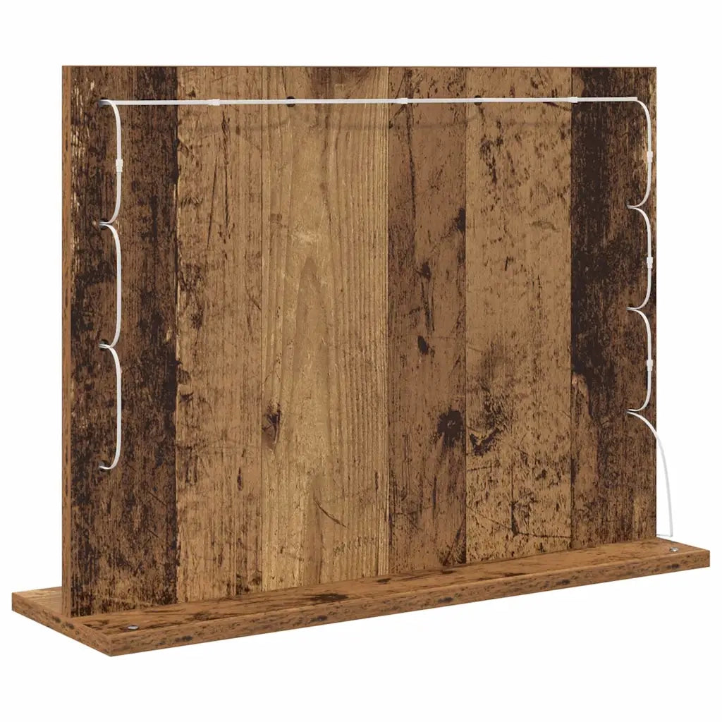 Specchio da Vanit¨¤ Rettangolare Legno vecchio 60 x 45 x 18 cm