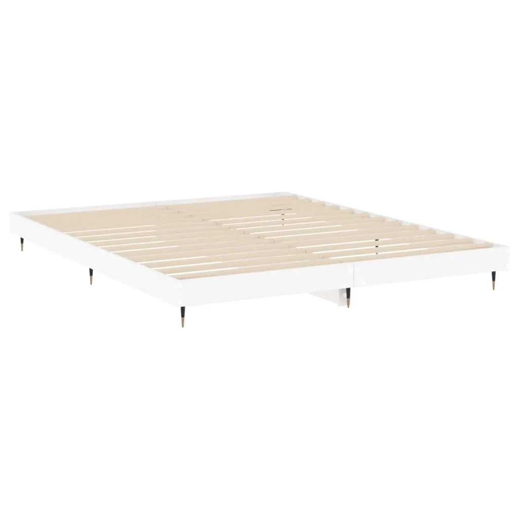 Giroletto-Struttura Letto Bianco 120x200 cm in Legno Multistrato 391856