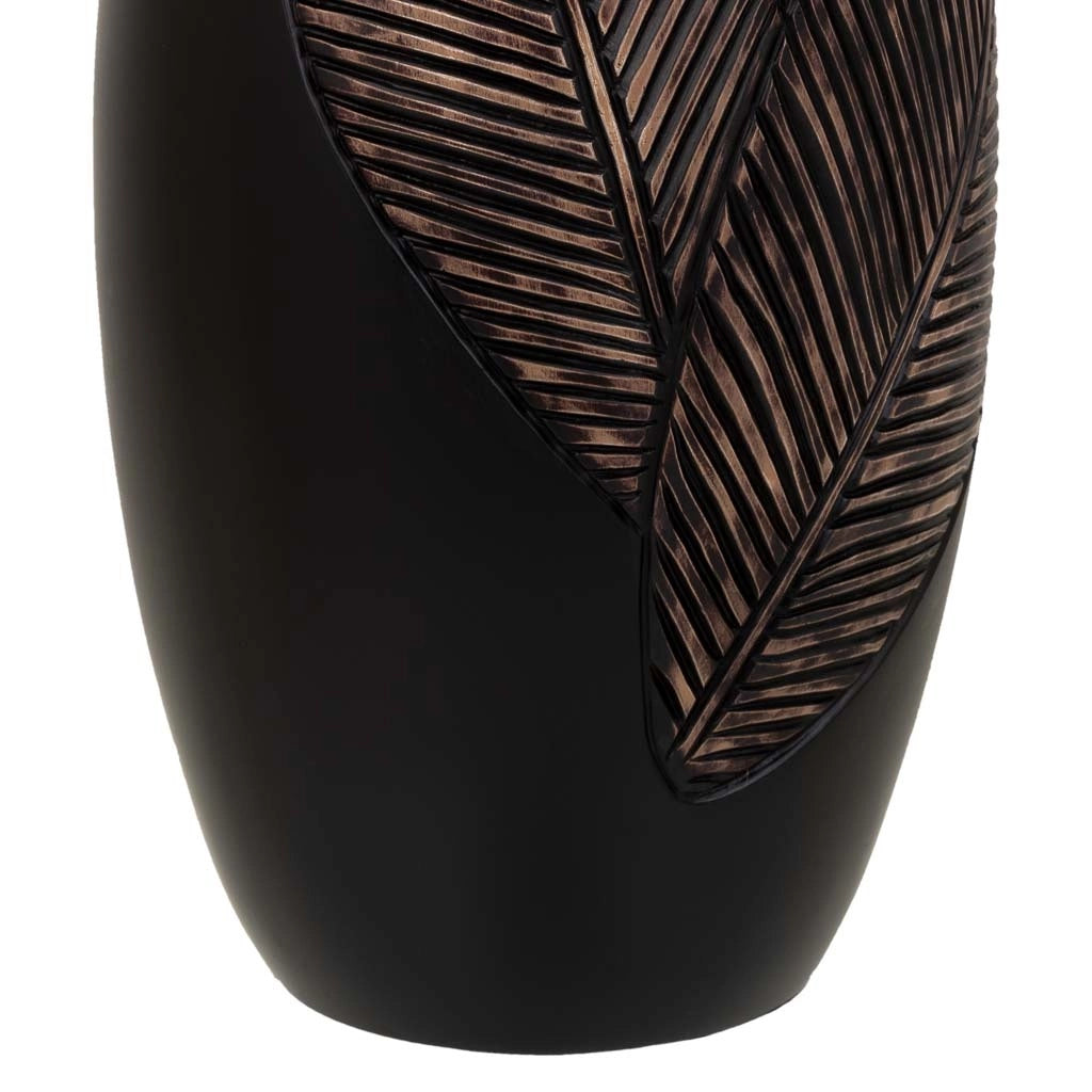 Vaso in poliresina marrone 18x18x35h