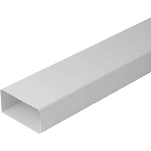TUBO RETTANGOLARE PER VENTILAZIONE mm 110x50 - barra 1 mt - PES