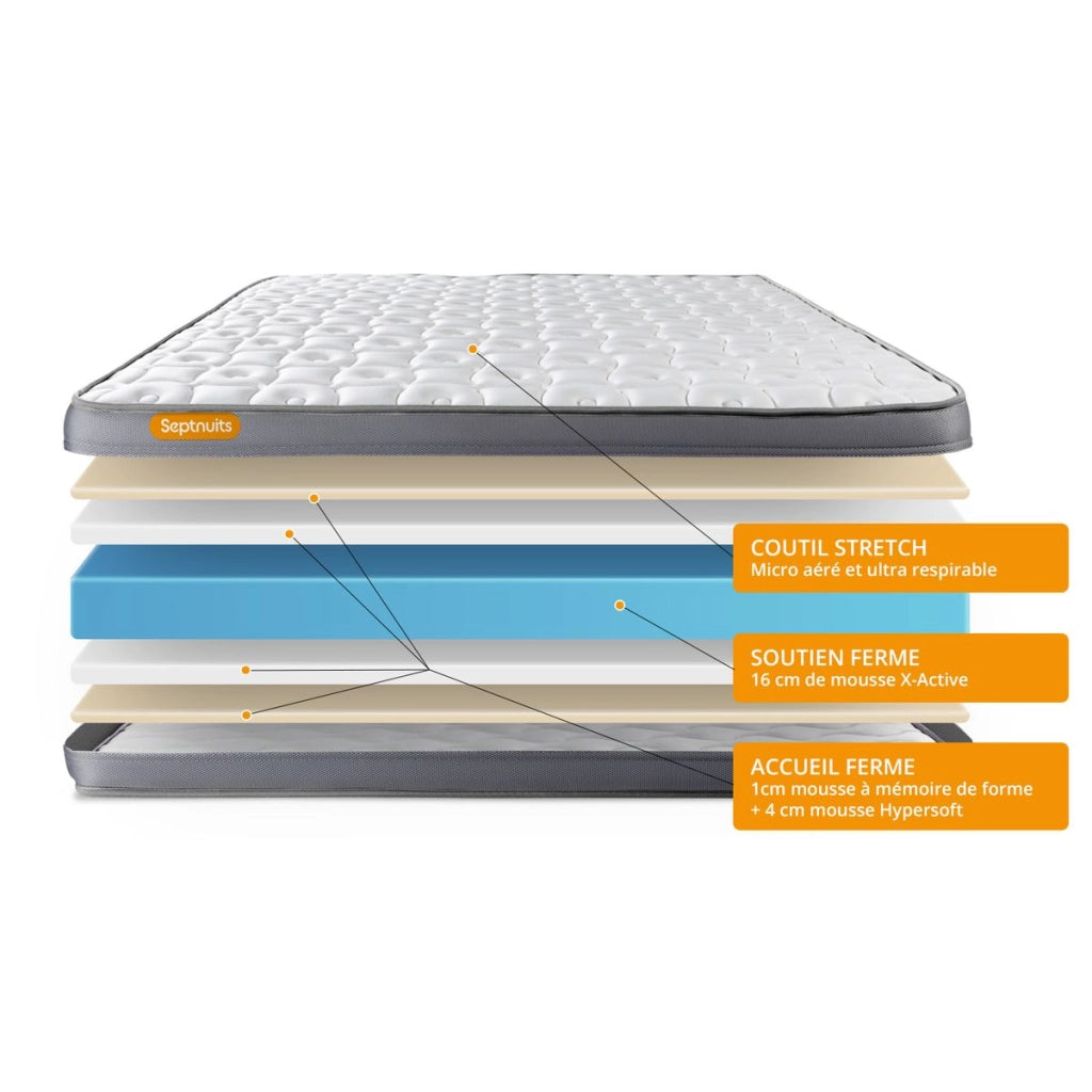 Set materasso e base 90x200 cm - Memo Plus