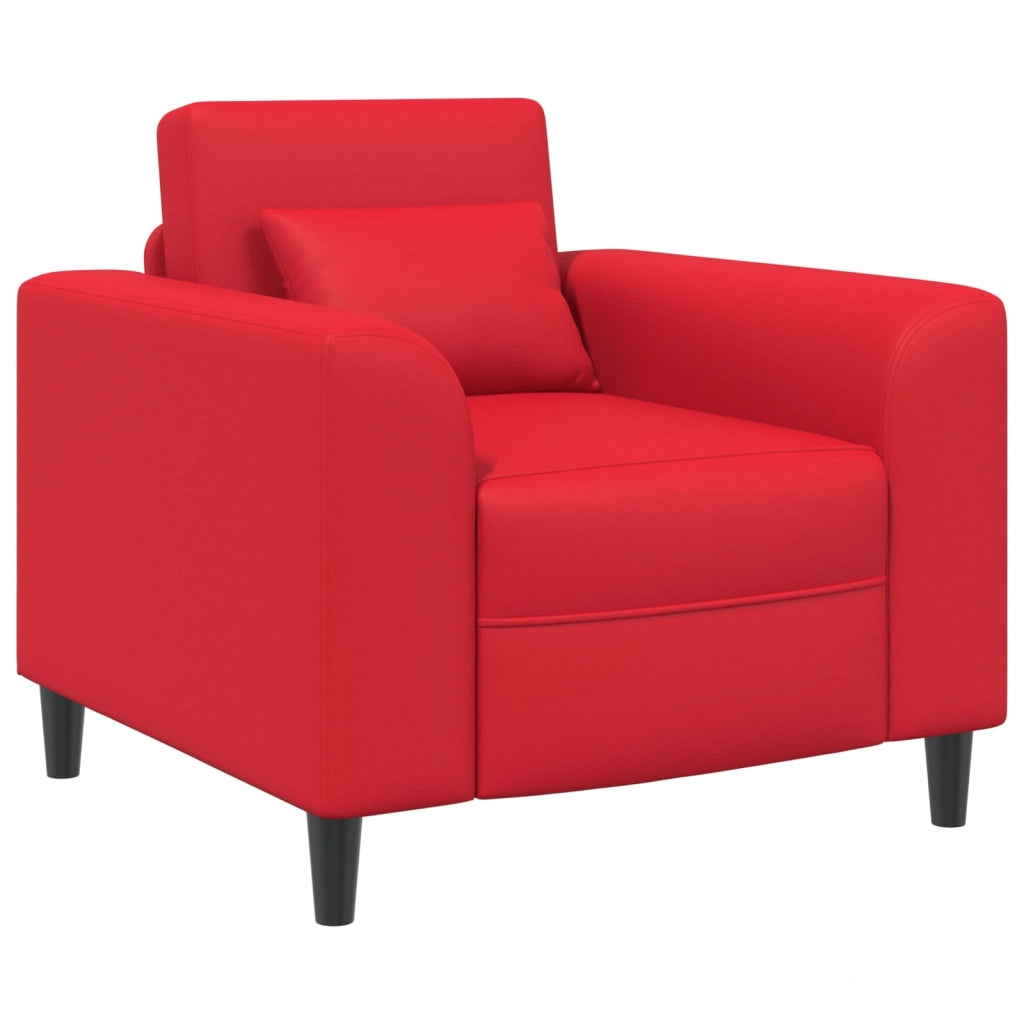 Poltrona Rosso Similpelle 42042471