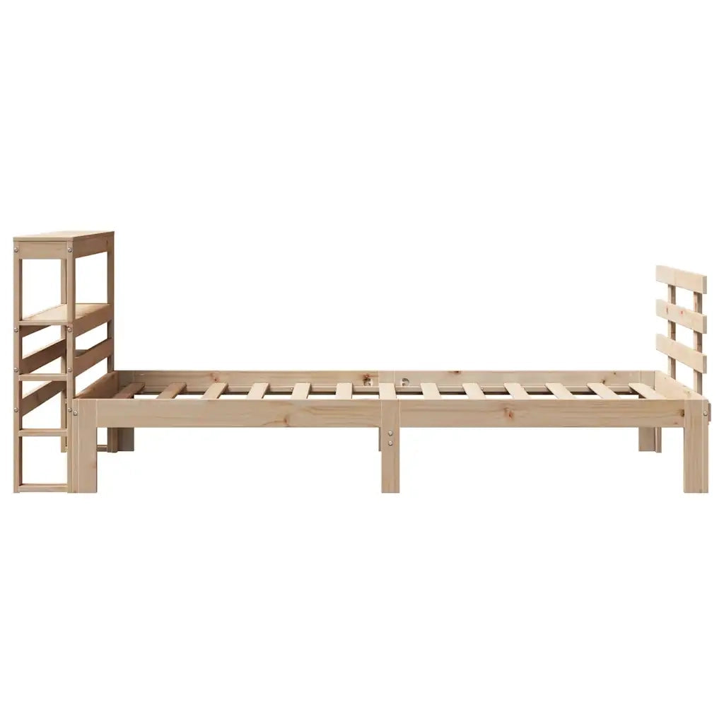 Giroletto con Testiera 75x190 cm in Legno Massello di Pino