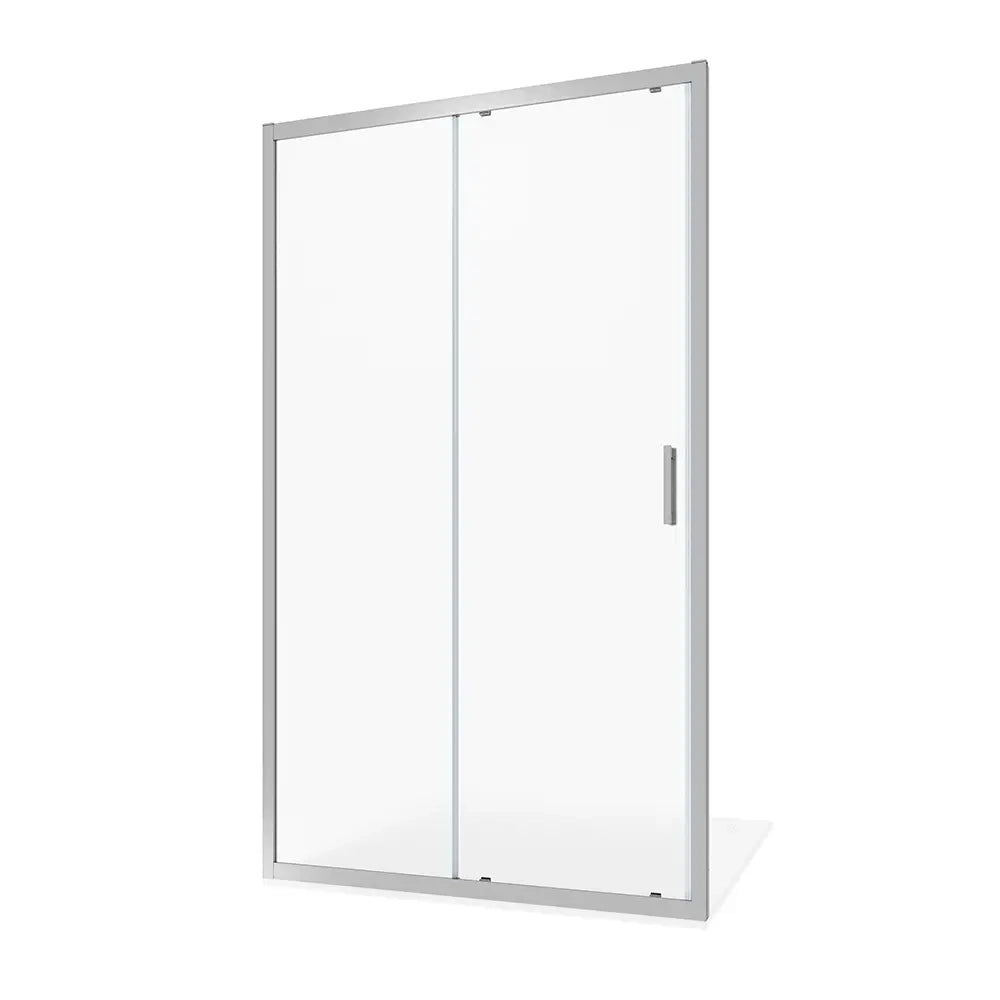 Nicchia doccia 105 cm reversibile apertura scorrevole profili cromati vetro 6 mm opaco h 198 | Tahiti