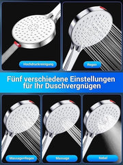 Douchekop a risparmio di acqua con materiale premium