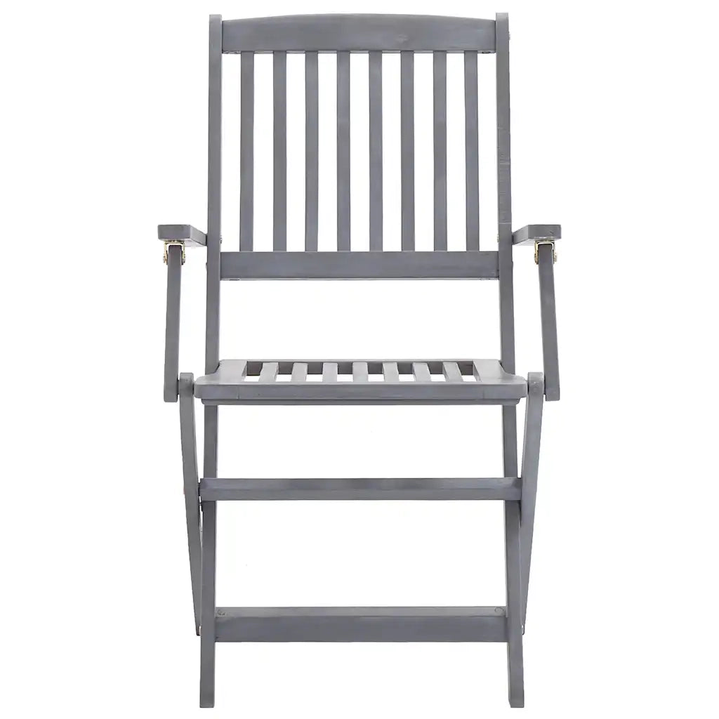 Sedie Pieghevoli 6pz con Cuscini in Massello Acacia 3065415