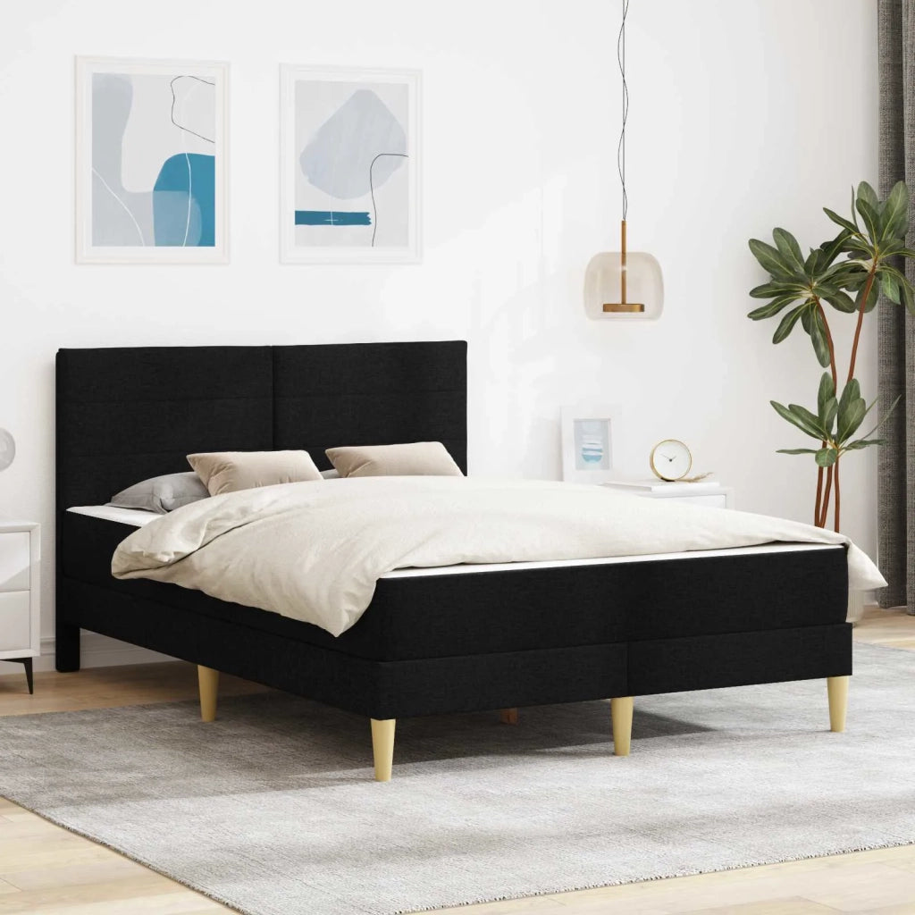 Struttura del letto Nero 140 x 200 cm Poliestere 3414961