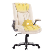 Sedia da Ufficio Ergonomica e Robusta, Carico Massimo 181 kg - Beige