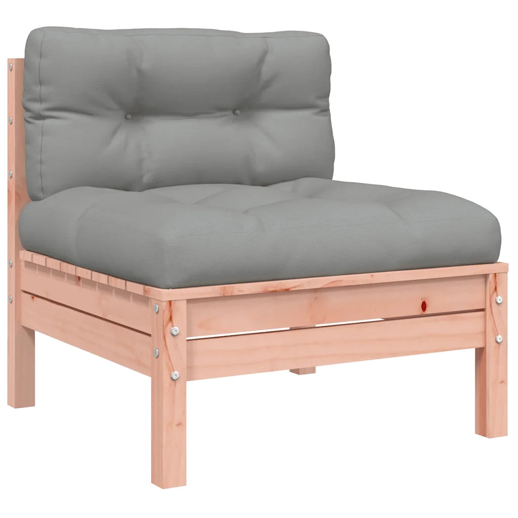 Divano da esterno-Divani Giardino Senza Braccioli con Cuscini 2 pz Legno Douglas 213551