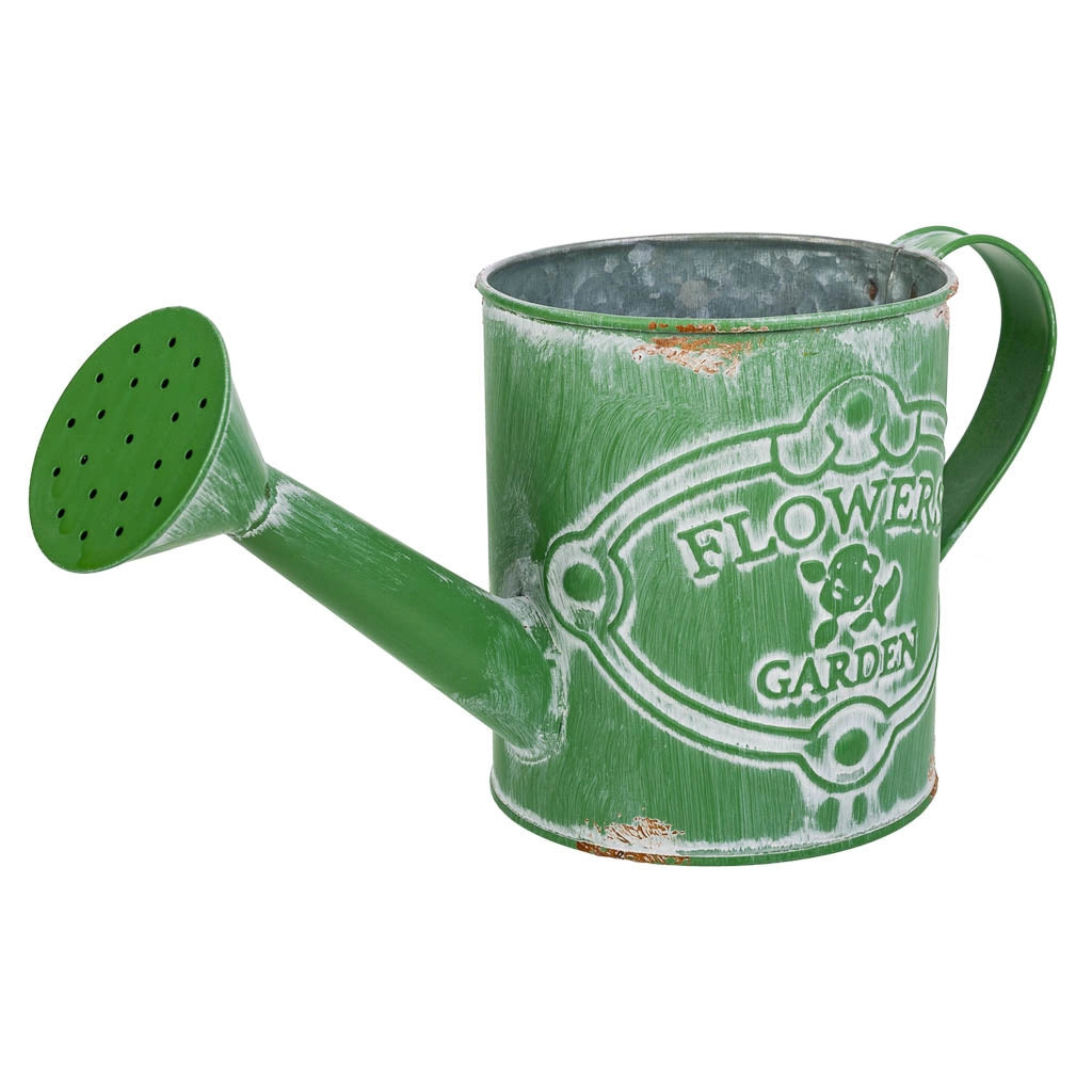 Annaffiatoio metallo verde 26,5xd10,5x12/13h