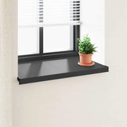 Soglia della Finestra Nero con Venature del Legno PVC 42046882