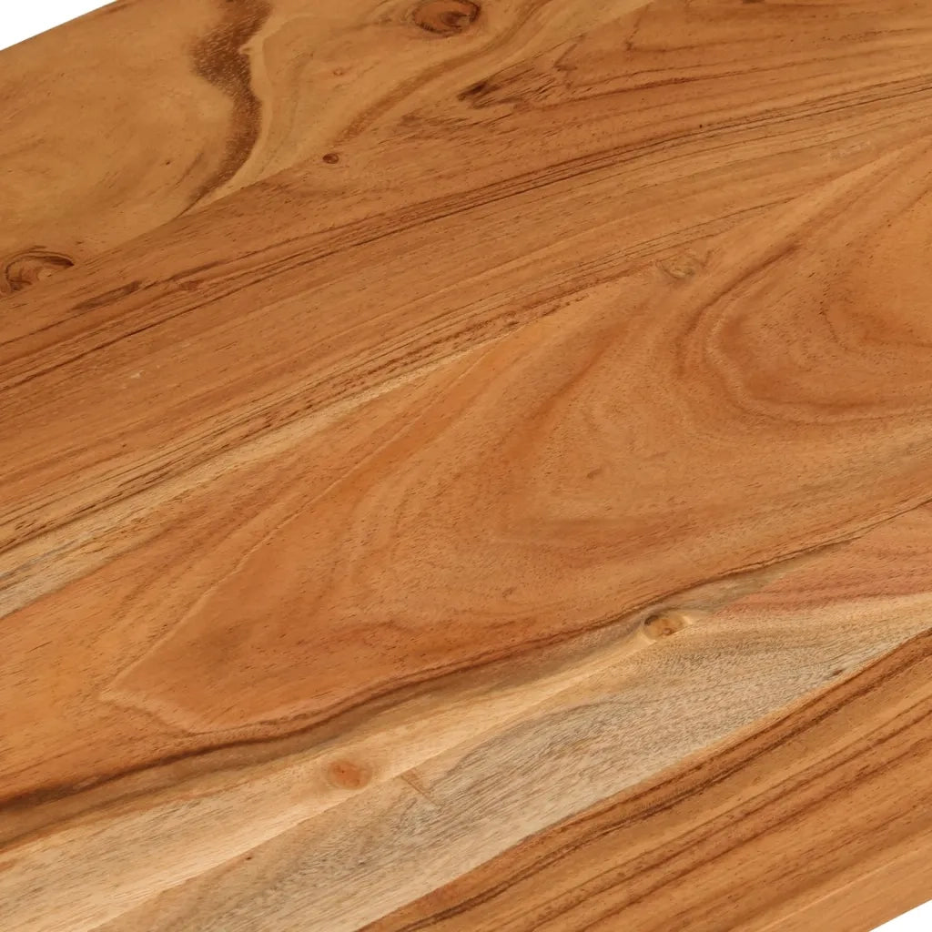 Piano Scrivania 80x50x2,5 cm Rettangolare Legno Massello Acacia 370162