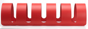 Rastelliera Portabici 5 Posti in Ferro 90x30x23 cm Belfer Bike Rack 42/PB Rosso