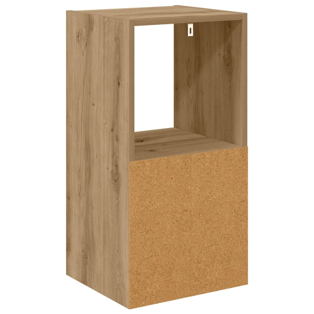 Set di 2 Comodini | Armadio da Notte | Mobiletto da notte Rovere artigianale 35 x 32 x 68,5 cm