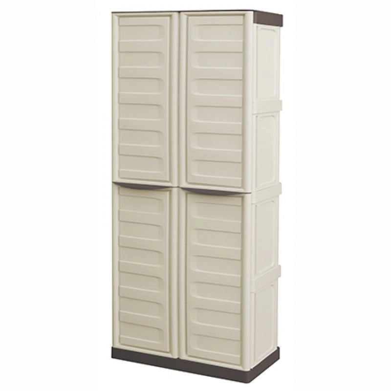 ARMADIO PORTASCOPE IN POLIPROPILENE 2 ANTE E 3 RIPIANI 70 X 39 X H165 CM