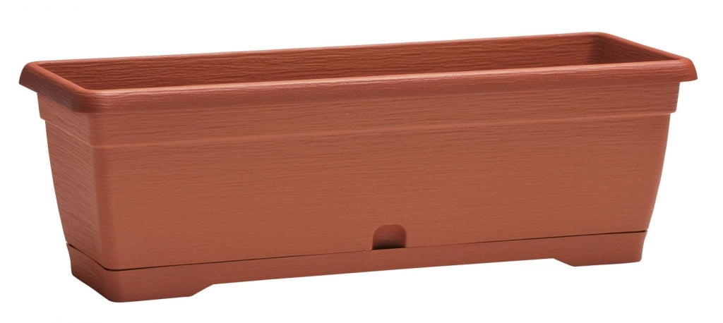 VASO BALCONETTA SIMILCOTTO SPAZZOLATO CM 40 COLOR TERRACOTTA