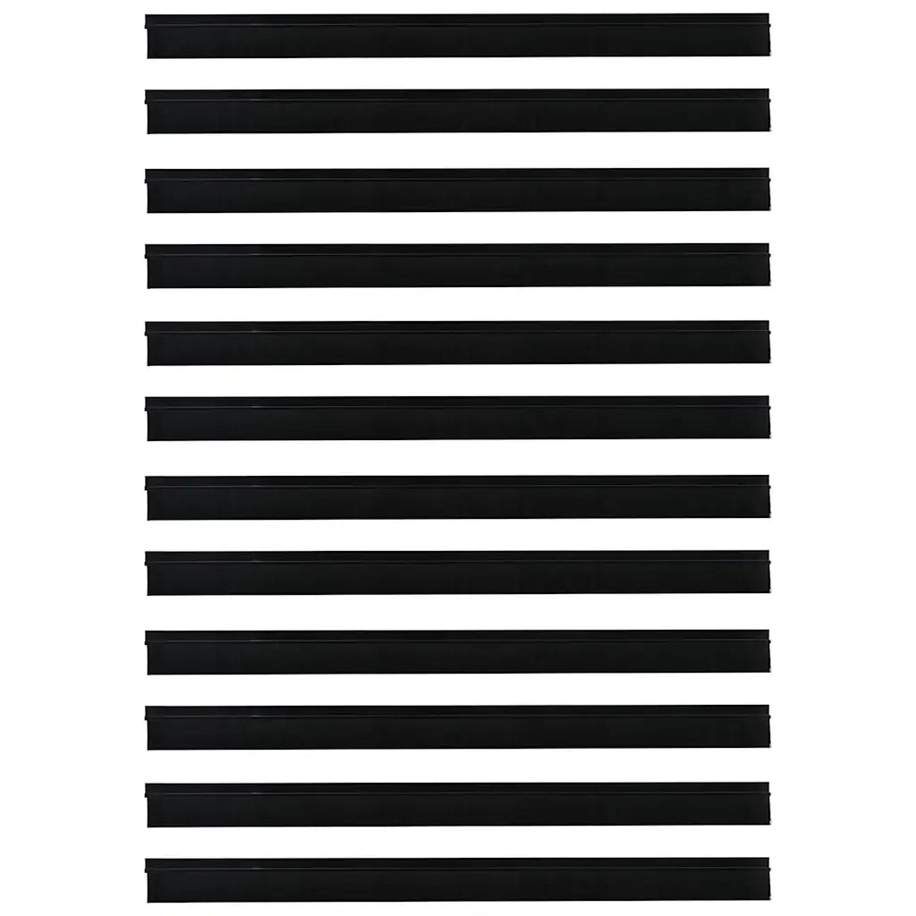 Spazzole per porte autoadesive 12 pz Nero 100 cm CFW3621471