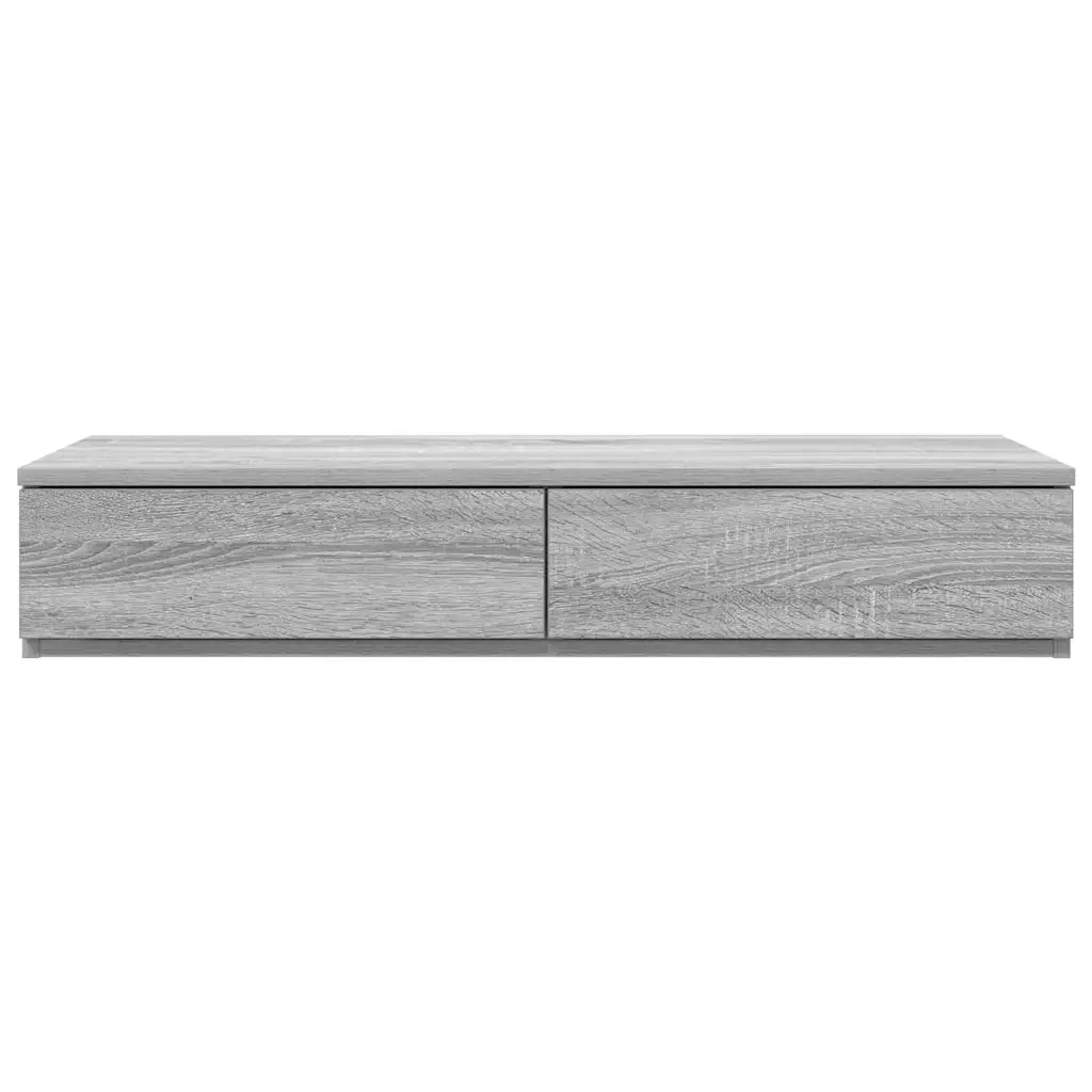 Cassetti per letto | Comodino | Armadio da Notte | Mobiletto da notte Grigio Sonoma 100 x 36,5 x 16,5 cm