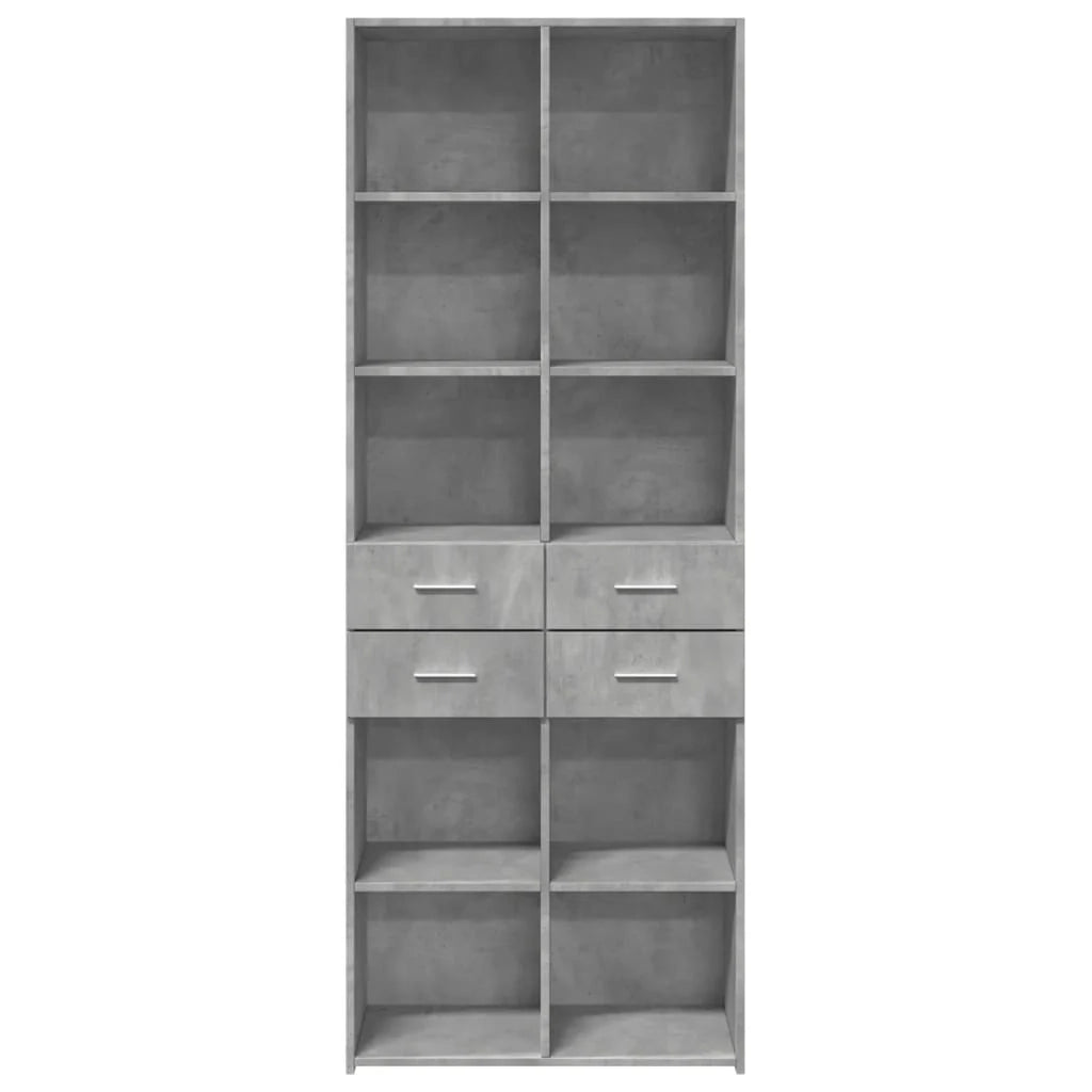 Buffet credenza cassettiera mobiletto mobile contenitore organizer cucina soggiorno salotto alto 70 x 42,5 x 185 cm legno ingegnerizzato grigio 02_0034719