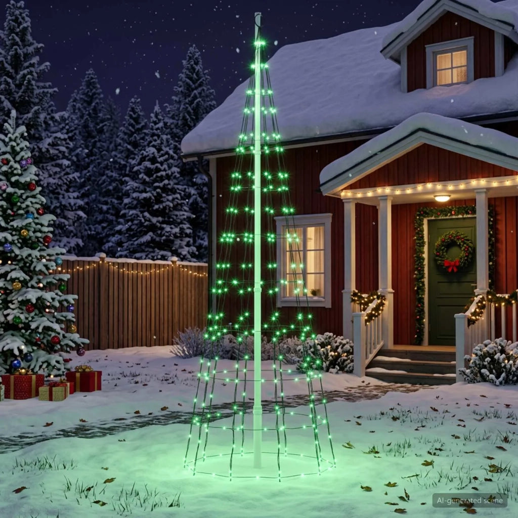Luci per albero di Natale con picchetti e asta per bandiera 3468897