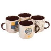 Set di 4 tazze da colazione 370cc