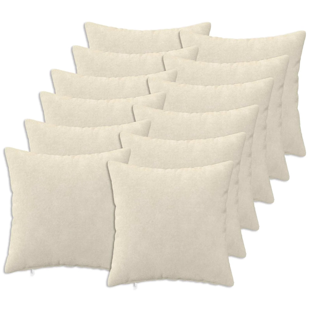 Cuscino con cuscino HEERLEN 12 pz Crema Fleece in microfibra 927102