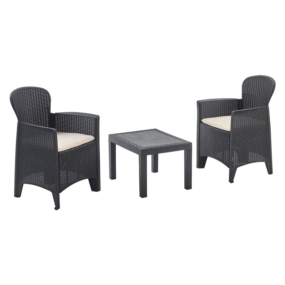 Set da giardino polipropilene 59x46x40 cm