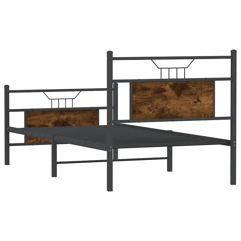 Giroletto senza Materasso Rovere Fumo 80x200 cm in Truciolato 4106752