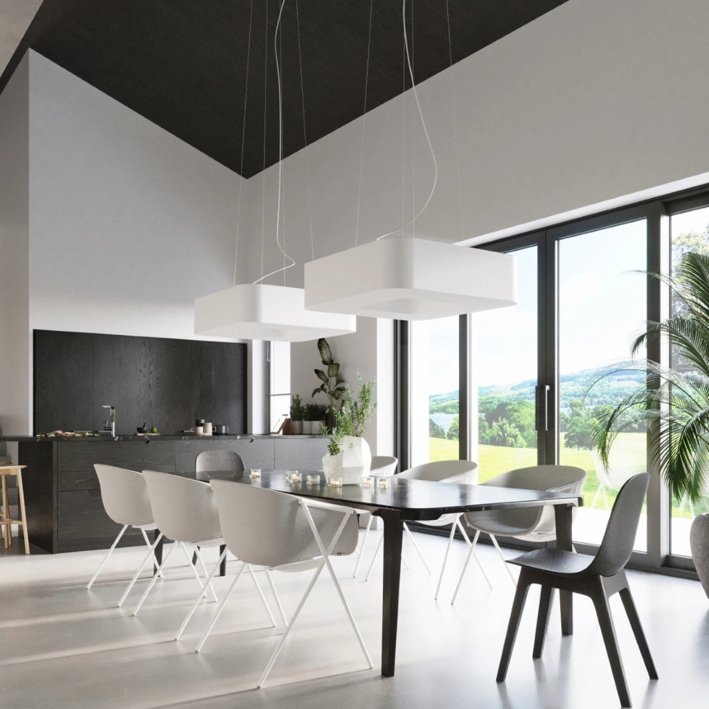 Lampadario URANO 80 bianco