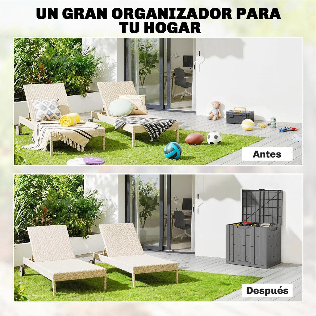 Baule per Esterno 114L ¨C zephmum ¨C Grigio
