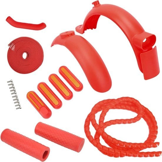 Accessori per scooter elettrico - Set accessori impermeabile all'acqua - Bordo di protezione anteriore pratico - Adatto per la sostituzione - Nero - Scooter - Set accessori.