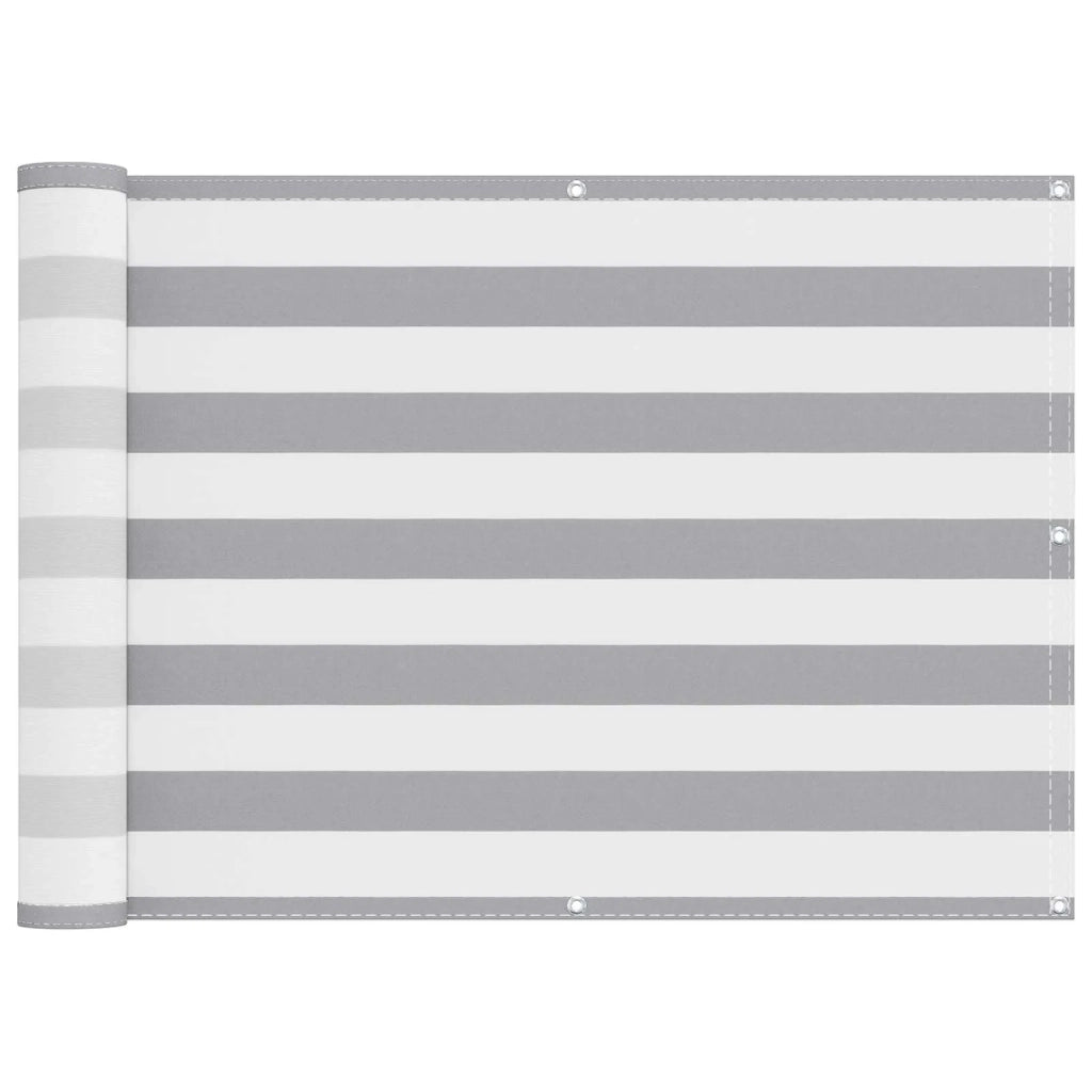 Schermo da balcone Grigio chiaro e bianco 75 x 700 cm