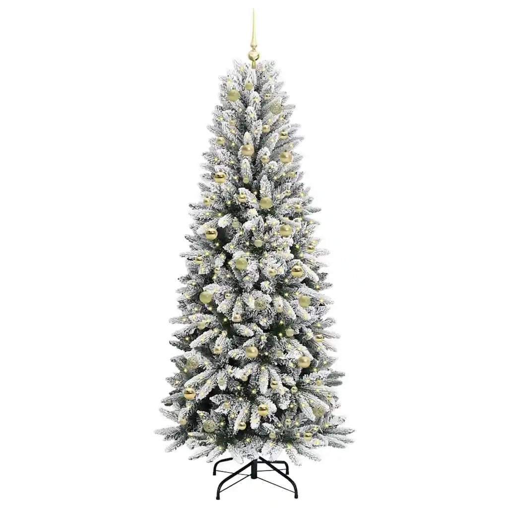 Albero di Natale artificiale con 300 LED Bianco 210 cm 3396061