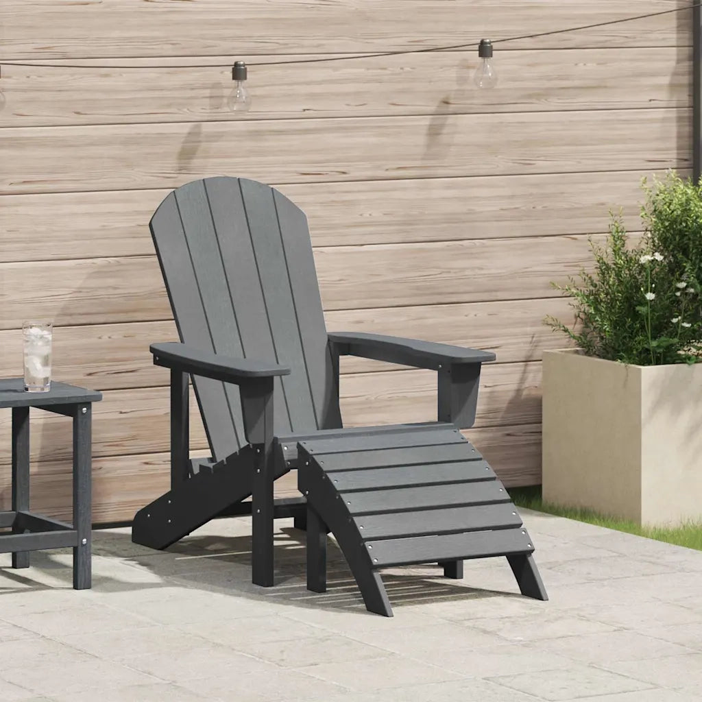 Sedia Adirondack Grigio chiaro 82 x 74 x 92 cm HDPE 42006632