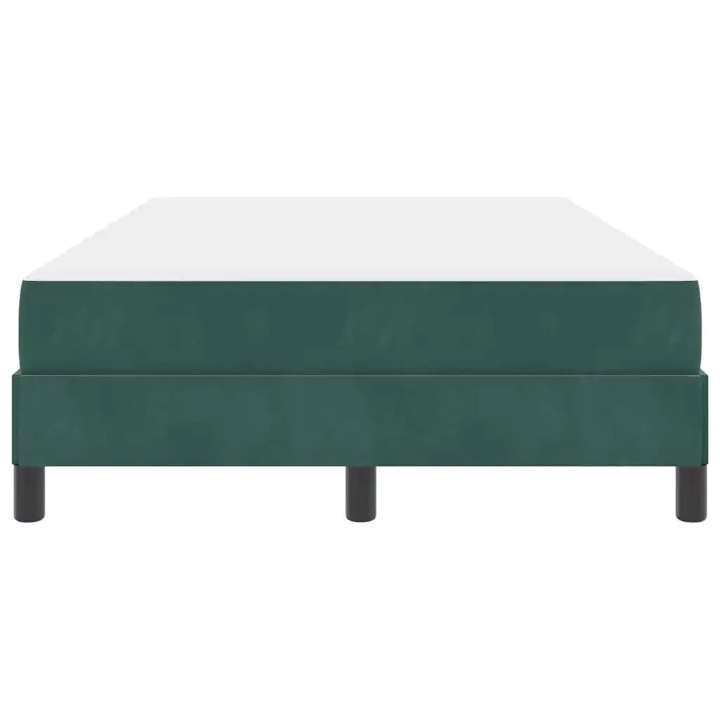 Letto a molle con materasso Verde Scuro 120 x 200 cm Tessuto 3398686