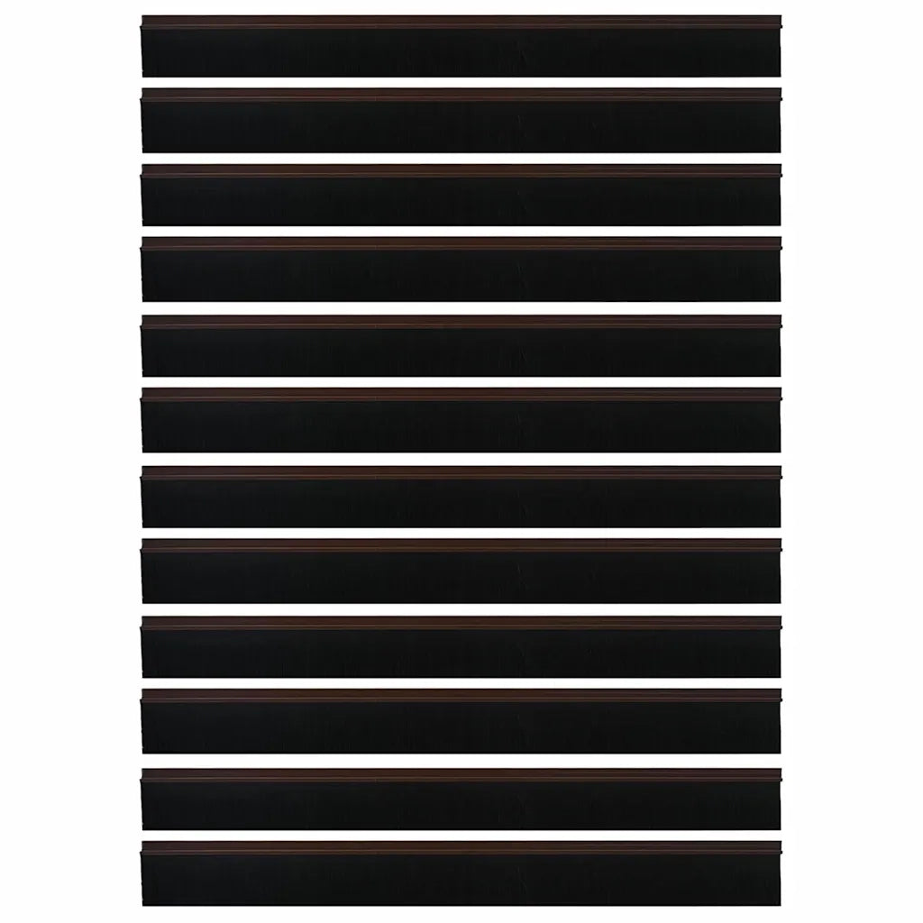 Spazzole per porte autoadesive 12 pz Marrone 100 cm CFW2134826