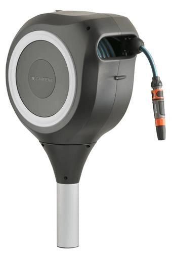 Gardena 18616-20 RollUp M Avvolgitubo da Giardino 20 m diametro 11 mm rotazione 360° resistente UV colore Bianco