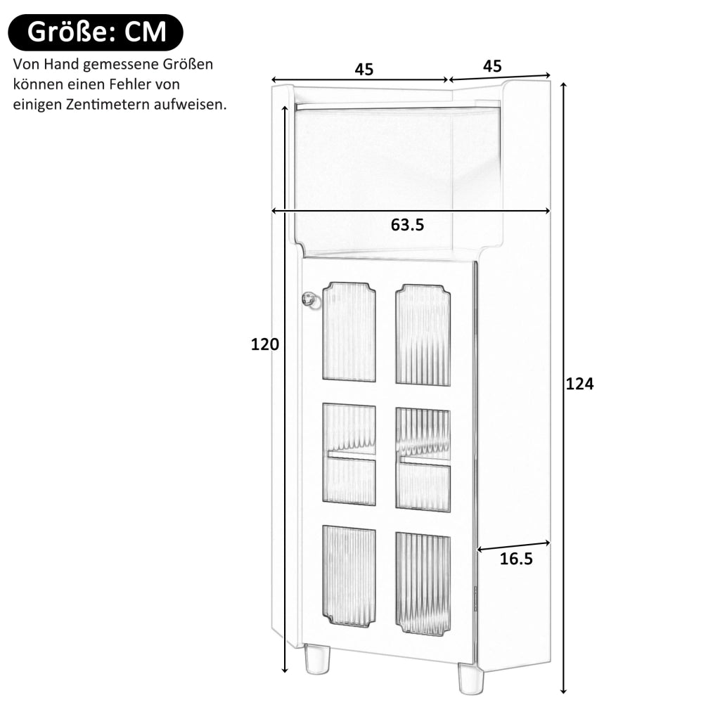 Mobile angolare LED nero in MDF con ante in vetro