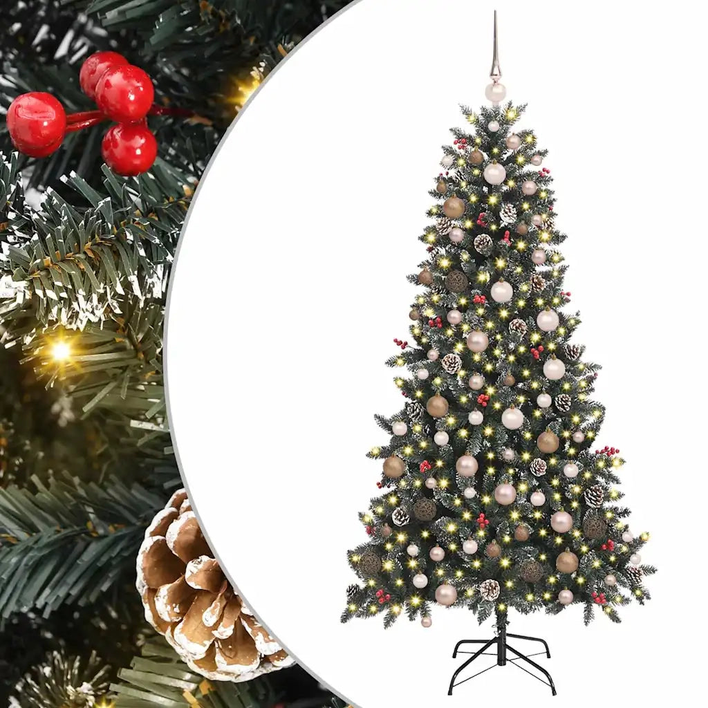 Albero di Natale artificiale con 300 LED Verde 210 cm 3395890