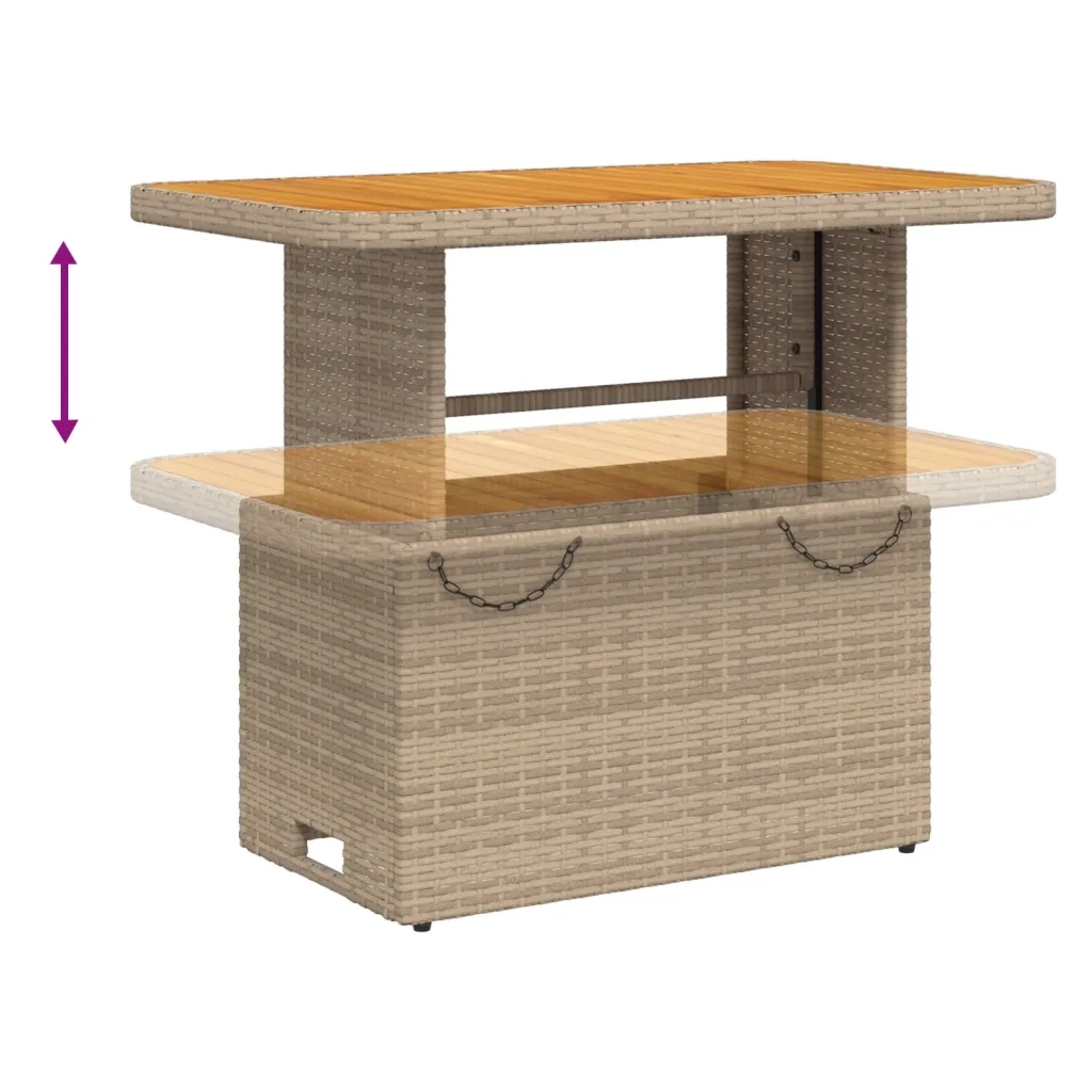 Set Divani da Giardino 2 pz con Cuscini Beige in Polyrattan