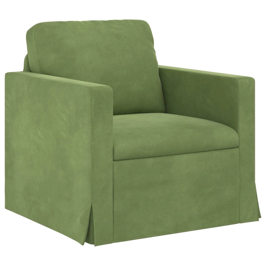 Set di divani 2 pcs Verde chiaro 138 x 78 x 80 cm Velluto 3407510