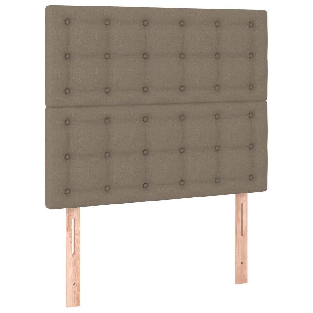 Testiera | Testata per letto Tortora 80x5x118/128 cm Tessuto