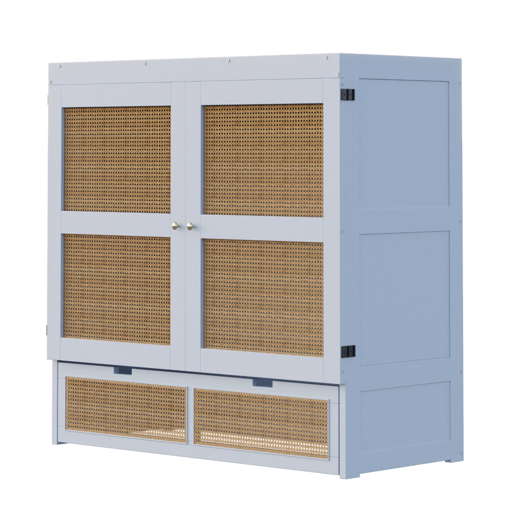 letto a scomparsa legno grigio 140 x 200 cm