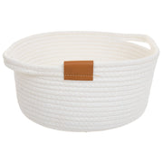Cestino in cotone bianco D37x15