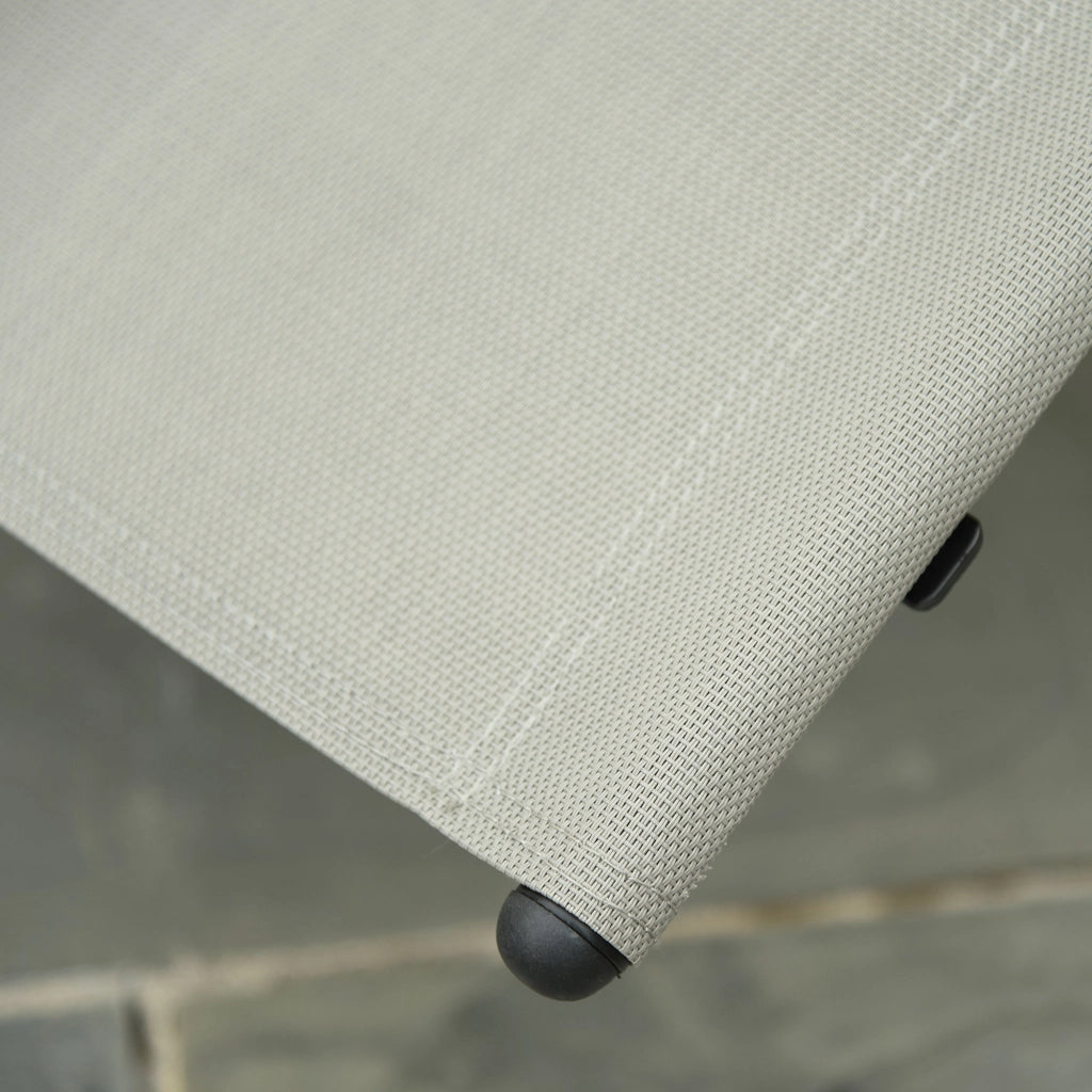 Poltrona a Dondolo da Giardino ¨C zephmum ¨C Nero, Grigio, 150x62x88 cm