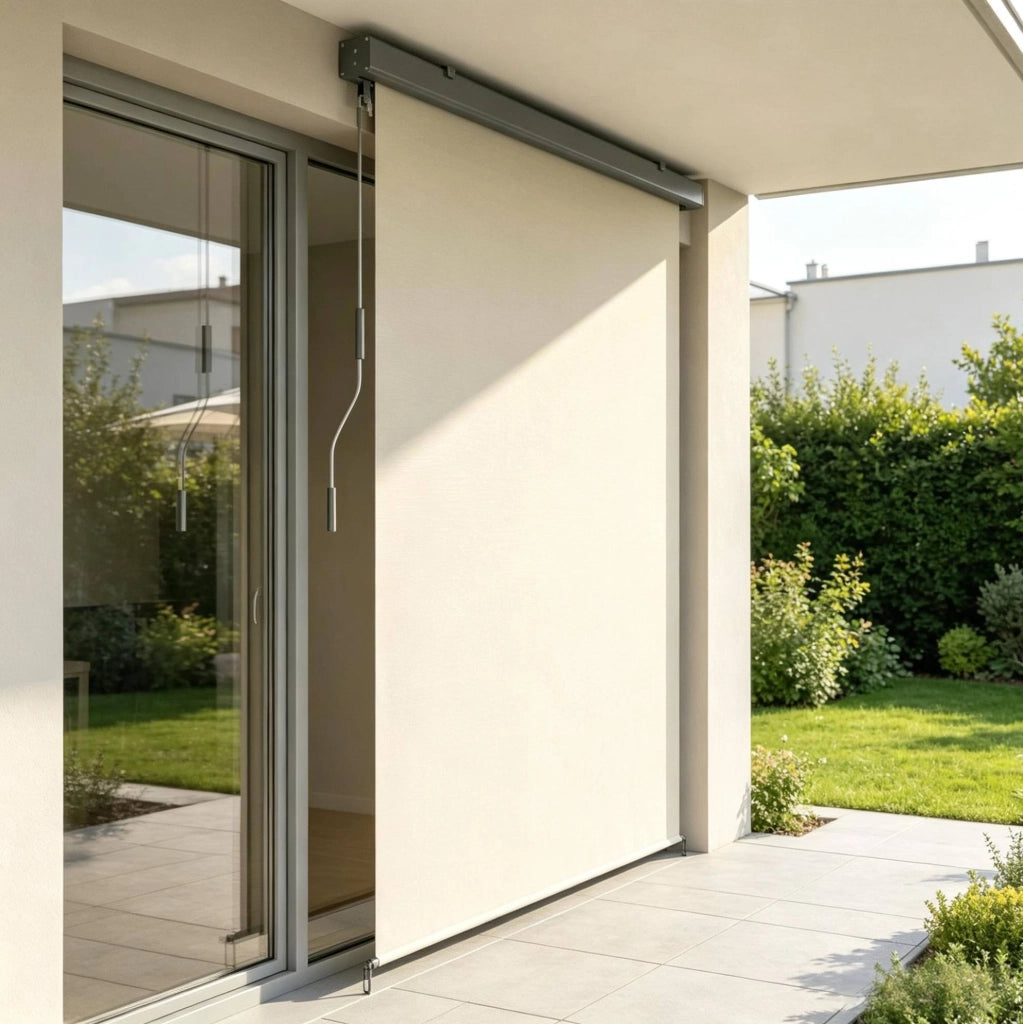 Tenda a rullo da esterno per balconi e terrazze in poliestere e alluminio 250x160 cm