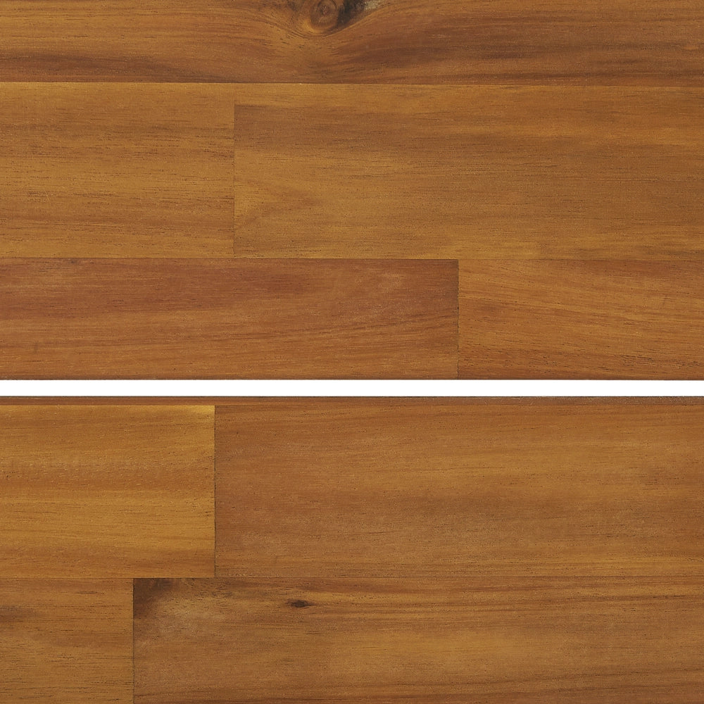 Set di 6 sedie da giardino stile rustico in legno di acacia chiaro laminato 81 x 61 cm da interno esterno rustico design moderno design moderno