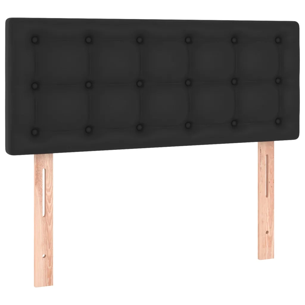 Giroletto a Molle con Materasso Nero 120x200 cm in Similpelle 3141113