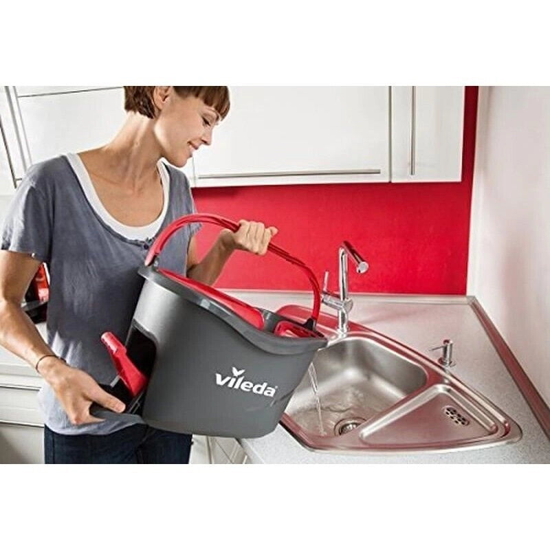 VILEDA TURBO SMART SISTEMA LAVAPAVIMENTI ROTANTE CON MANICO E SECCHIO