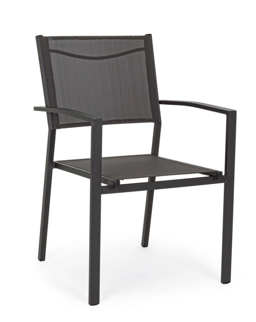 SEDIA C-BR HILDE ANTRACITE LH32 - BIZZOTTO